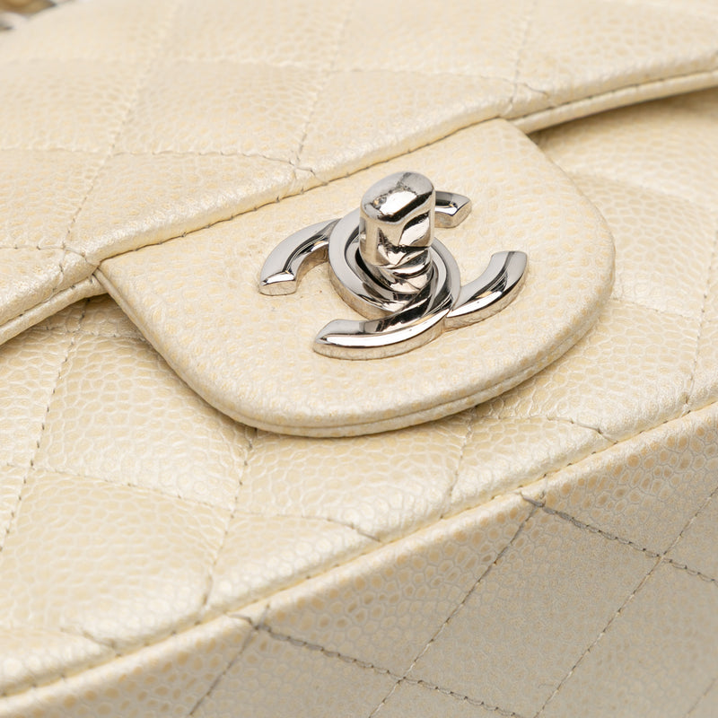Mini Square Classic Caviar Single Flap - Image 7