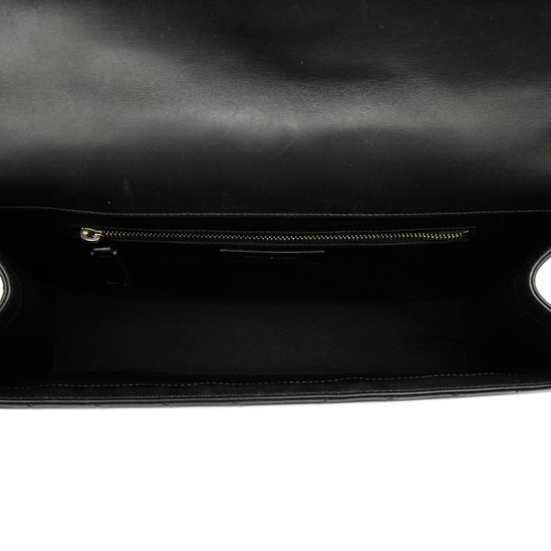 Large Calfskin Chevron Monogram Envelope Bag - Image 4