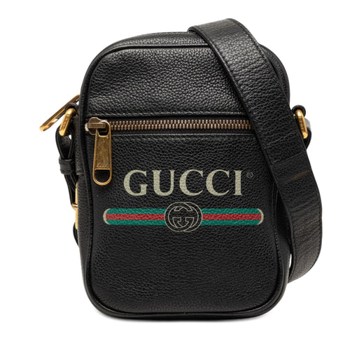 Mini Grained Calfskin Logo Crossbody - Image 1