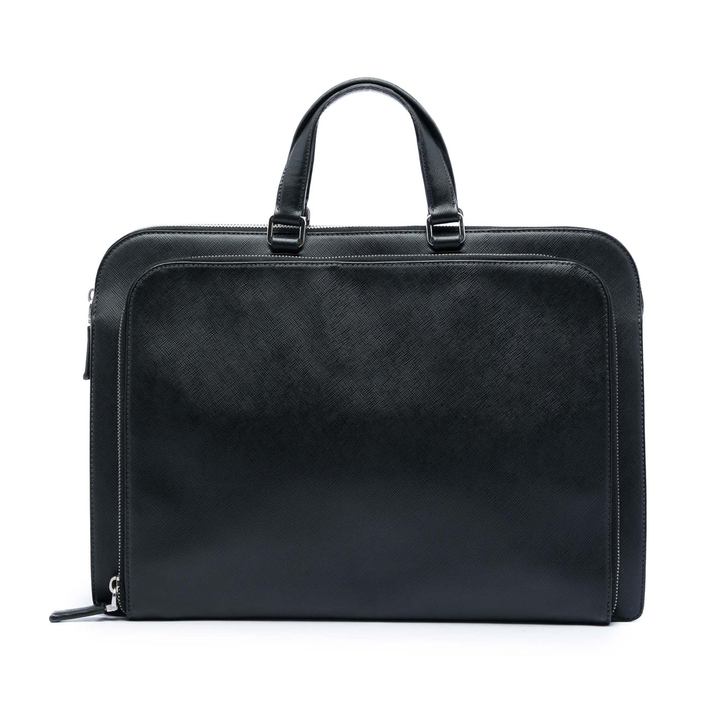Saffiano Cuir Travel Front Zip Pocket Briefcase - Image 1