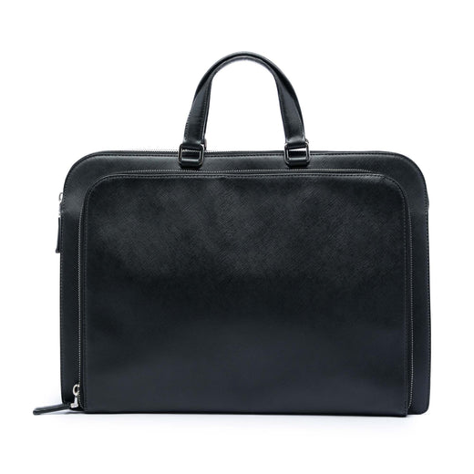 Saffiano Cuir Travel Front Zip Pocket Briefcase - Image 1