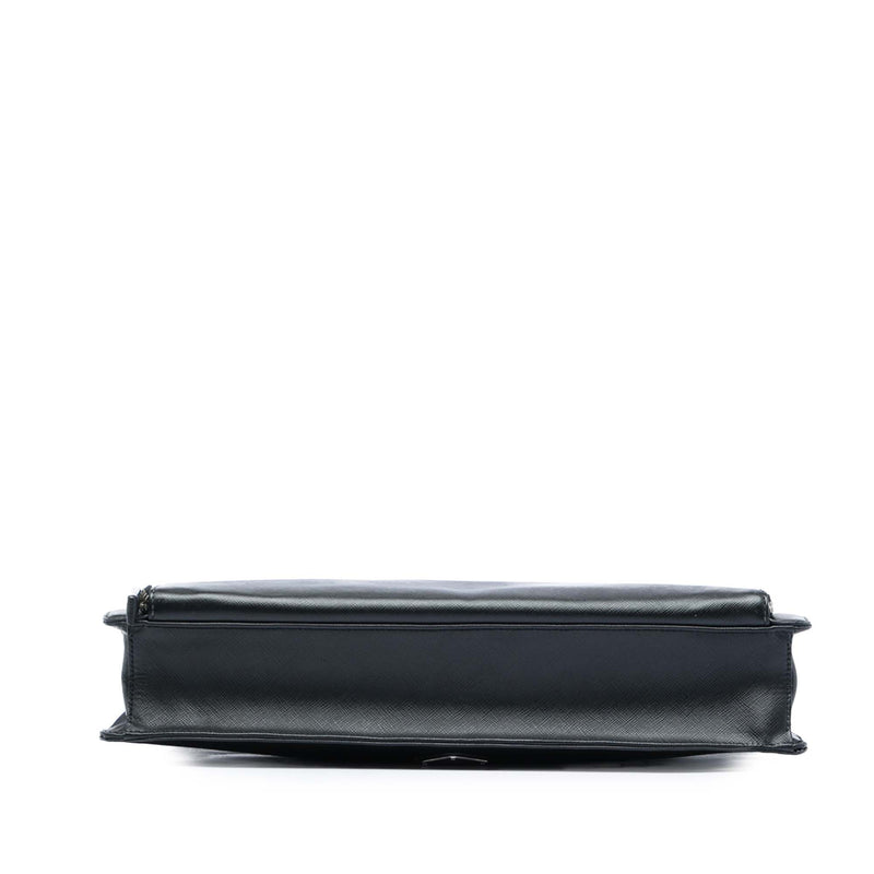 Saffiano Cuir Travel Front Zip Pocket Briefcase - Image 3