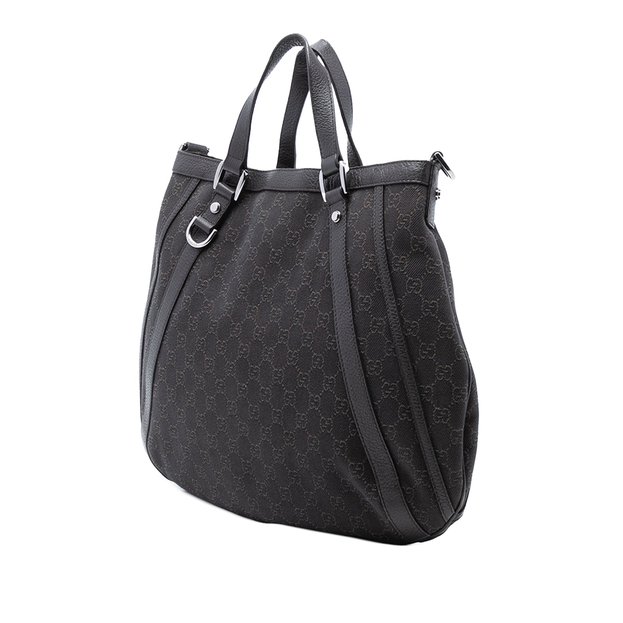 GG Denim Abbey D Ring Satchel - Image 2