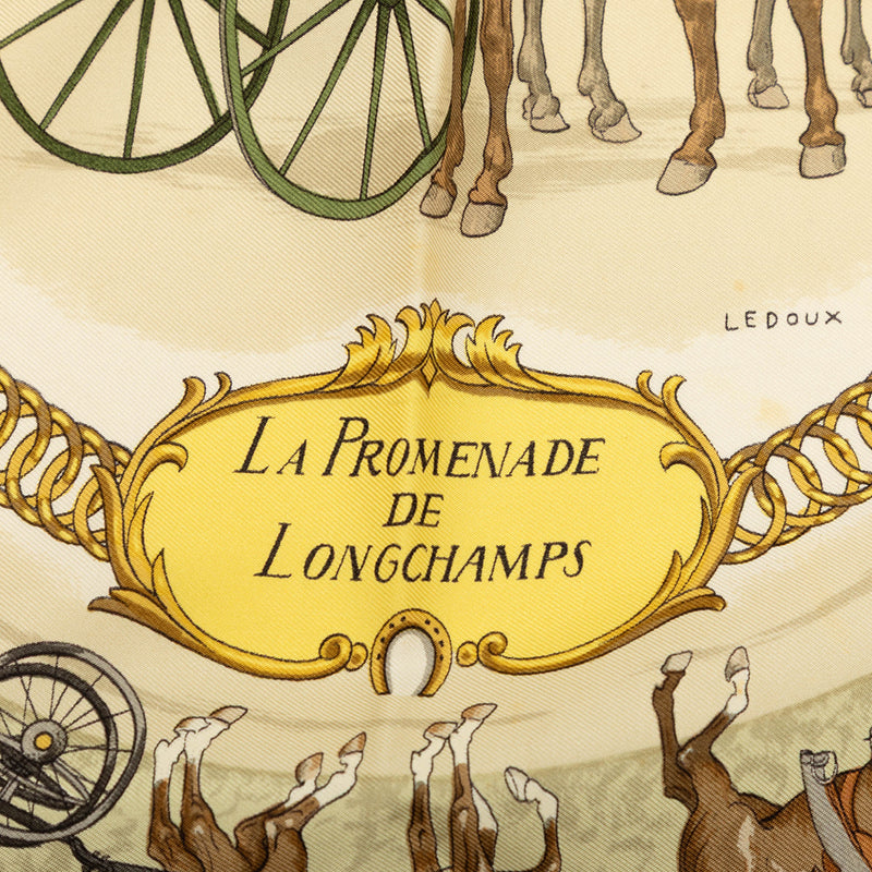 La Promenade de Longchamps Silk Scarf 90 - Image 5