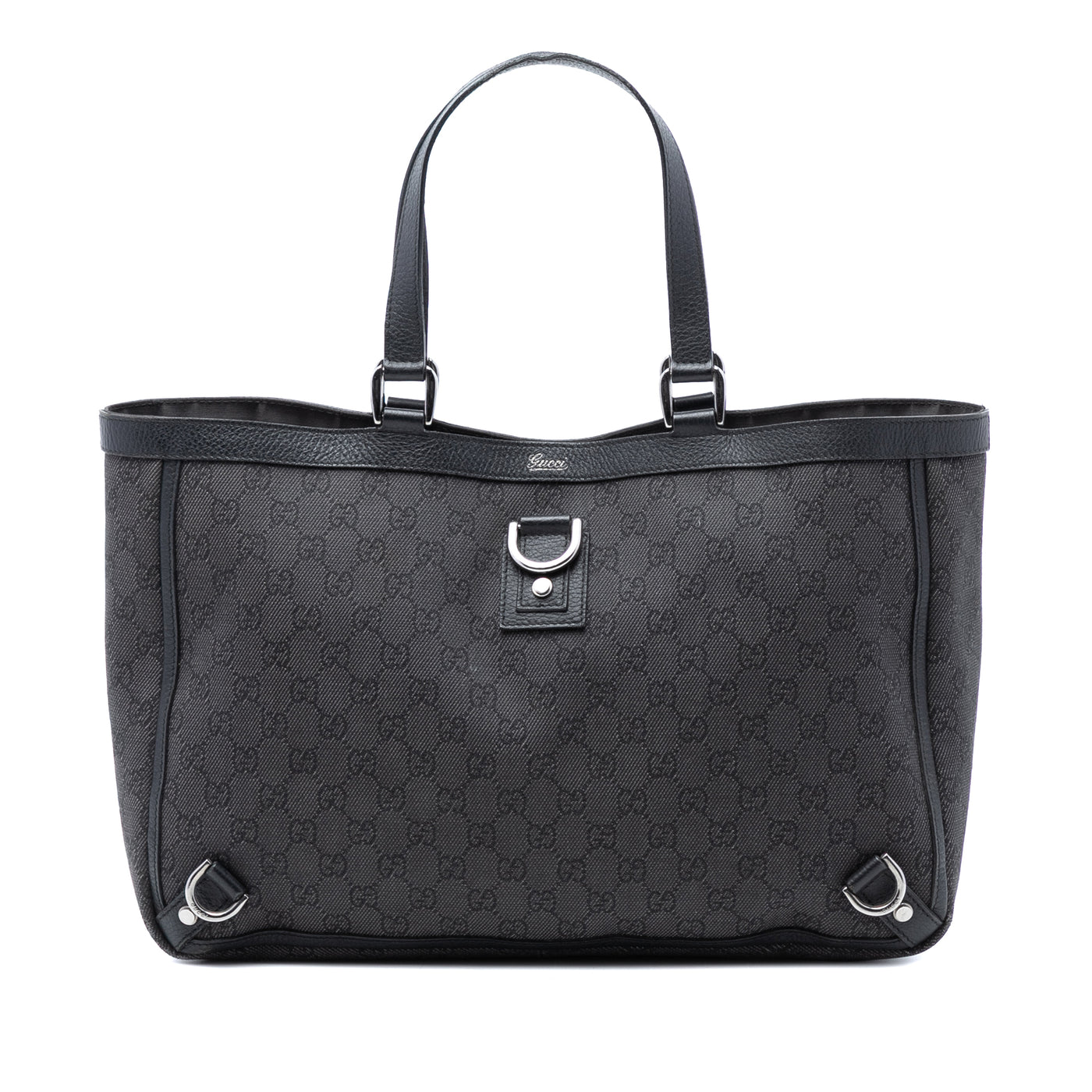 GG Denim Abbey D Ring Tote - Image 1