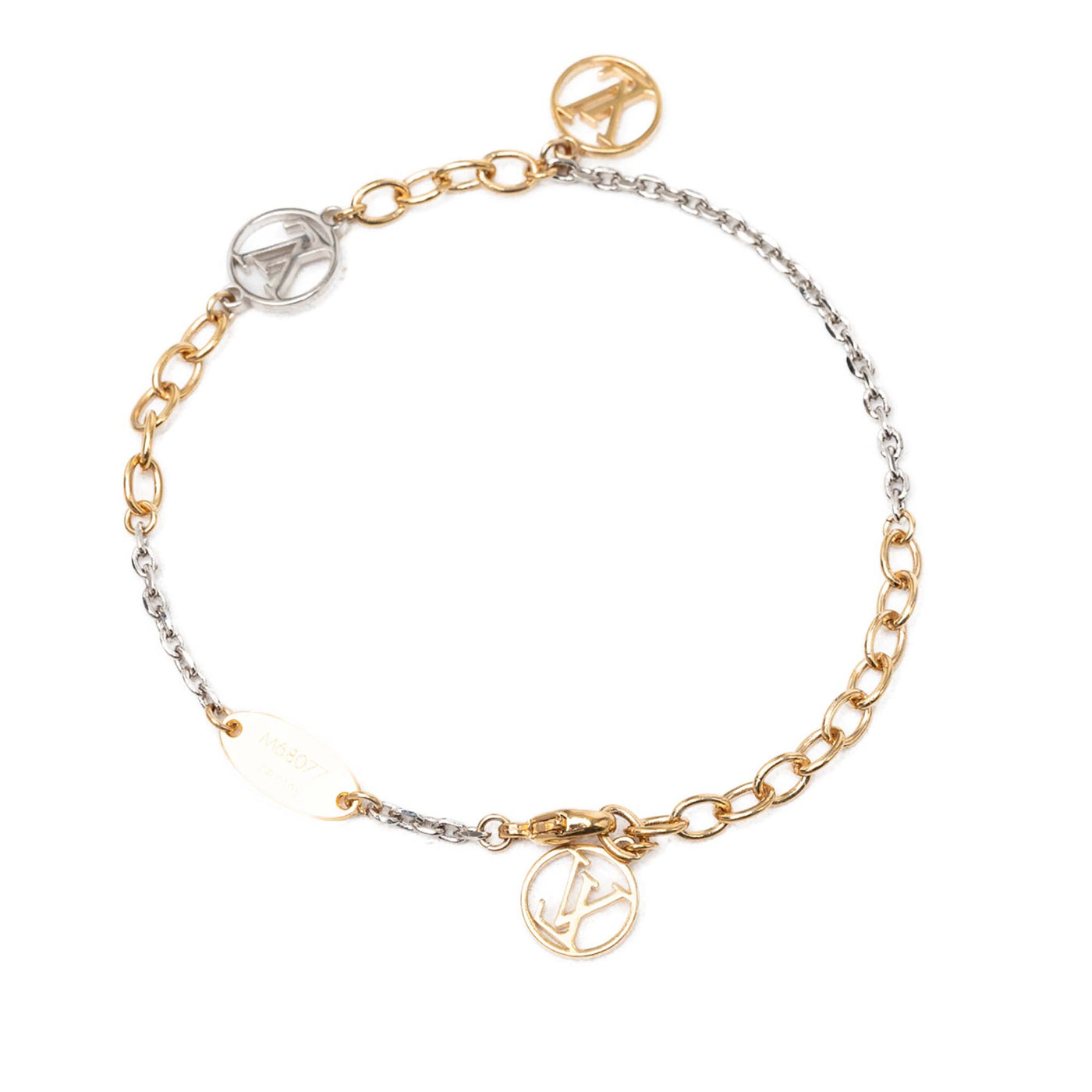 Gold Plated and Silver Plated Logomania Bracelet - Image 1