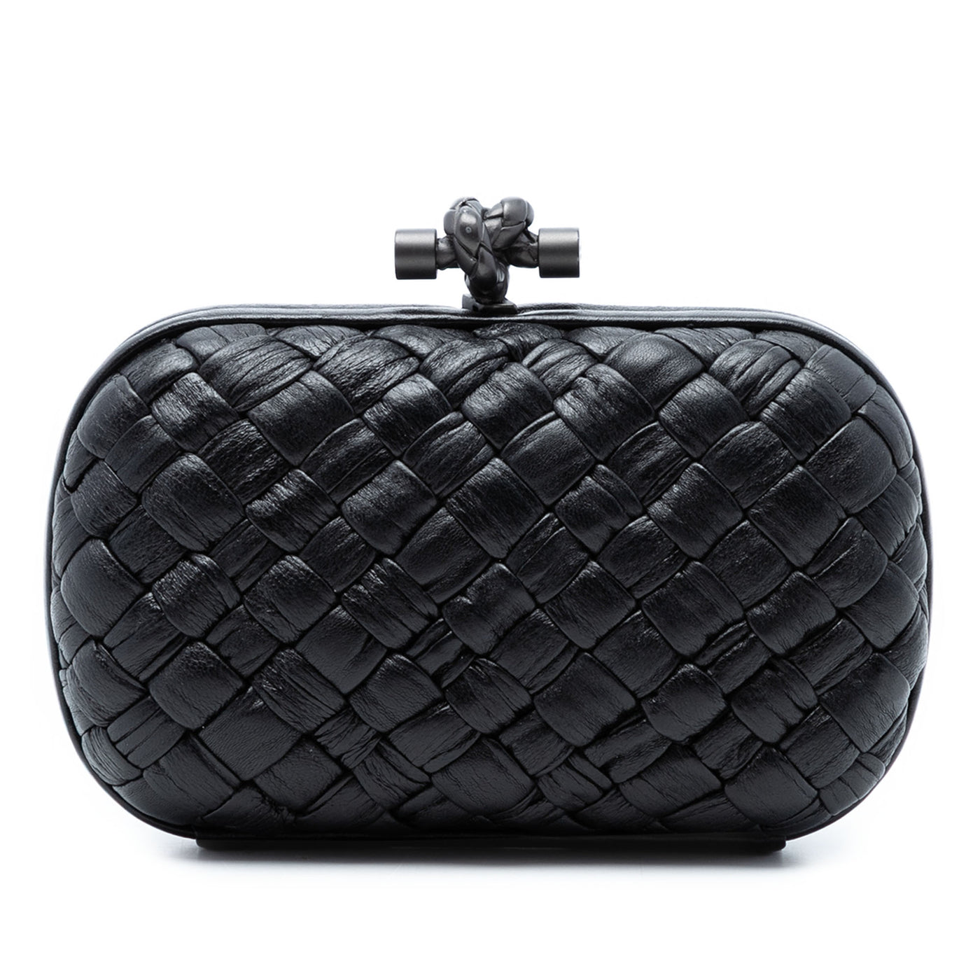 Nappa Intrecciato Knot Clutch - Image 1