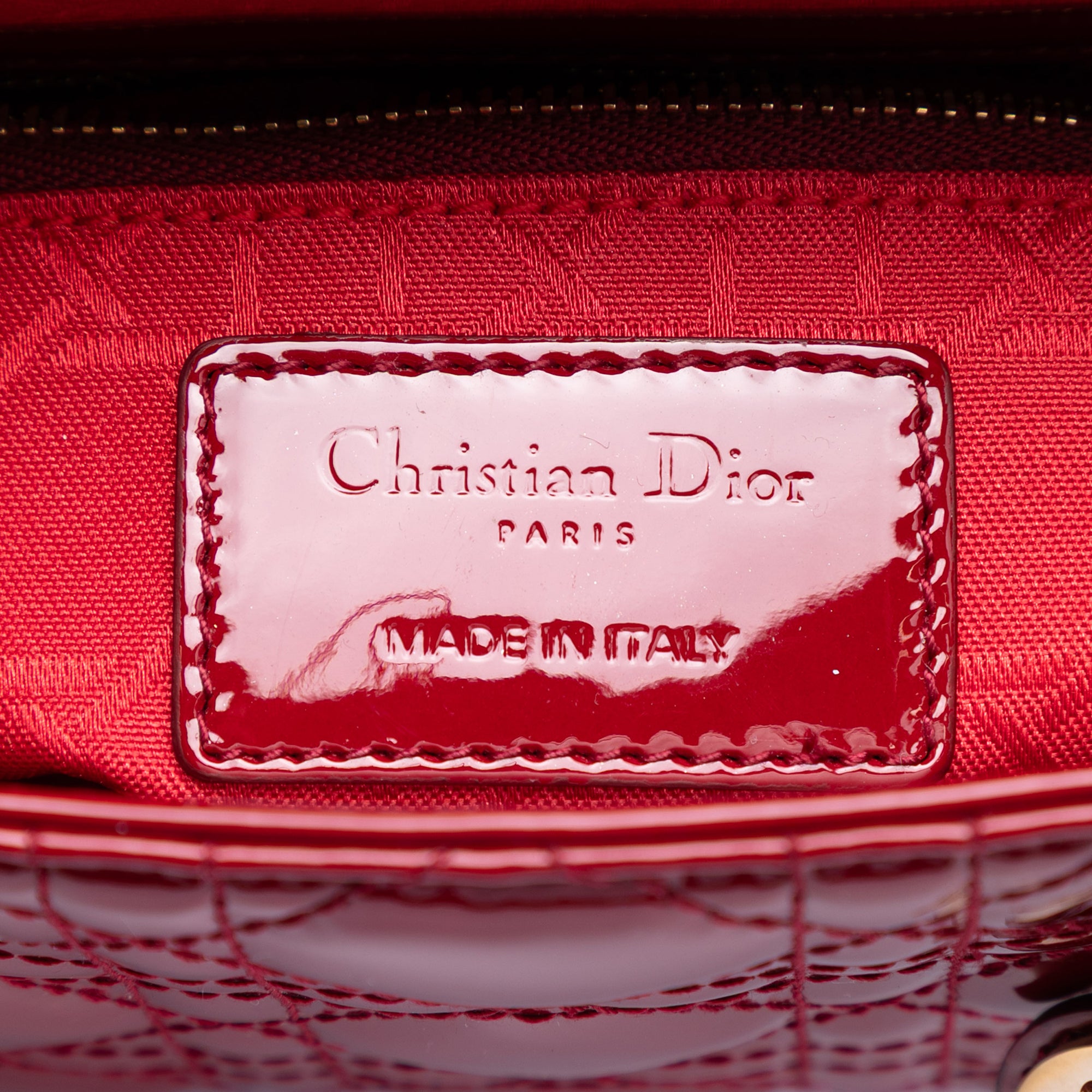 Mini Patent Cannage Lady Dior - Image 5