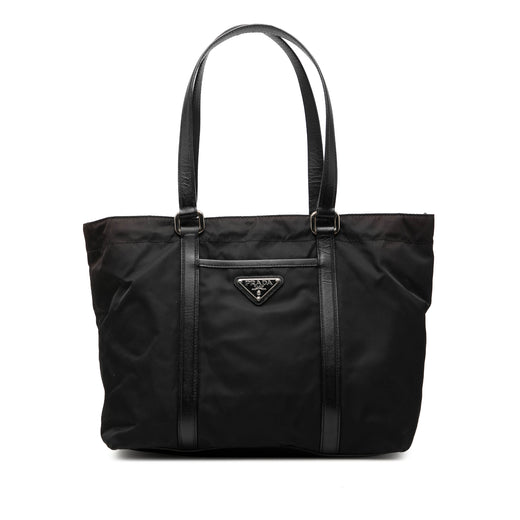 Saffiano Trimmed Tessuto Tote - Image 1