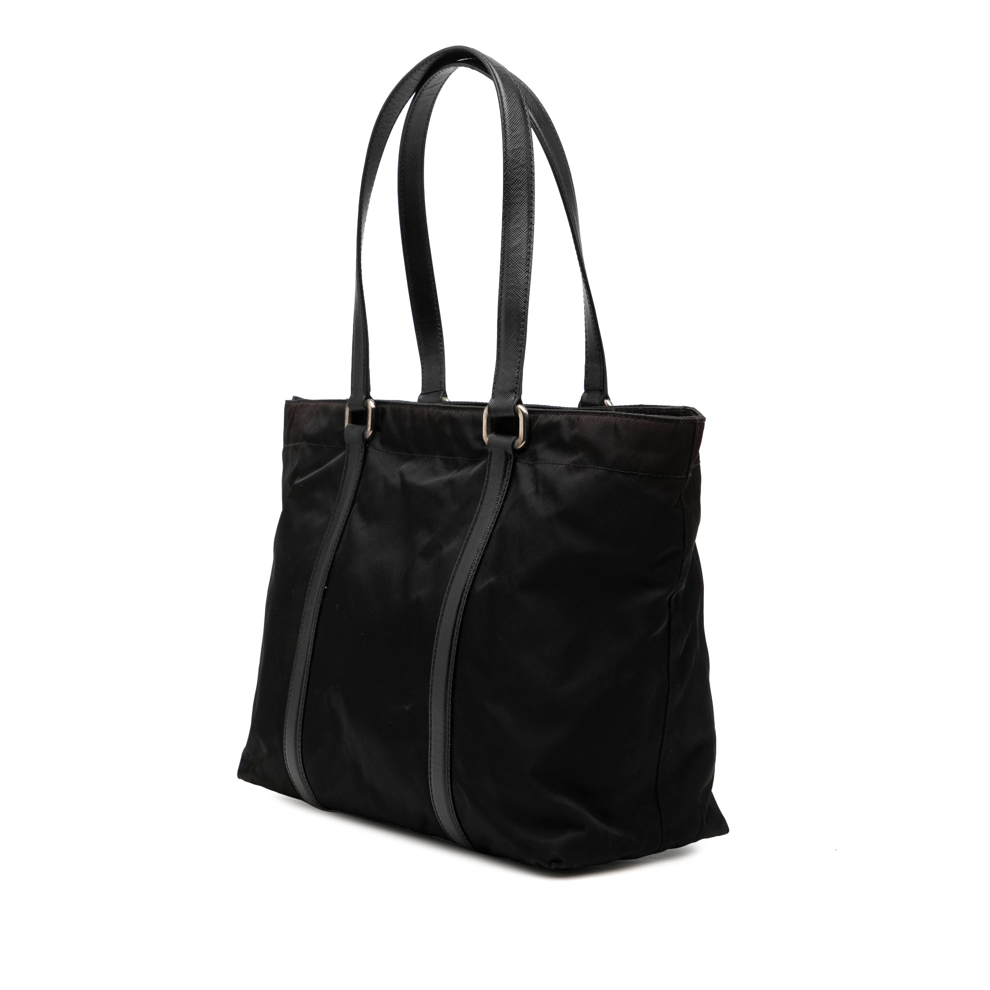 Saffiano Trimmed Tessuto Tote - Image 2