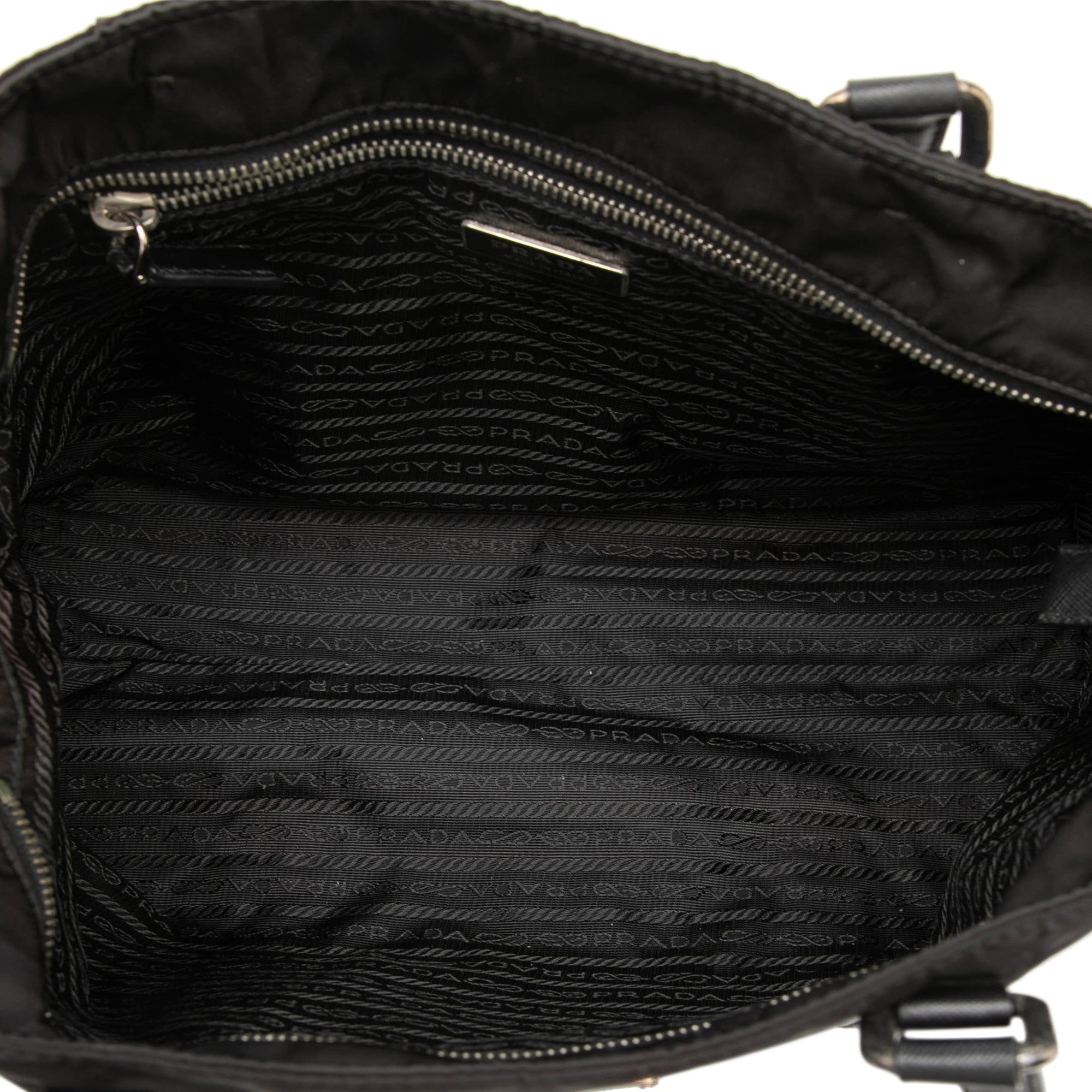 Saffiano Trimmed Tessuto Tote - Image 4