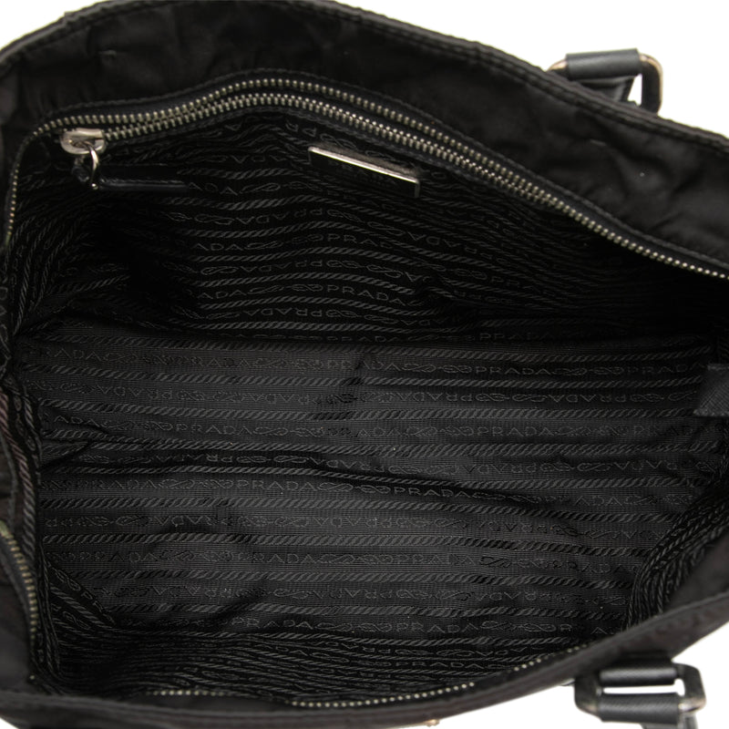 Saffiano Trimmed Tessuto Tote - Image 4