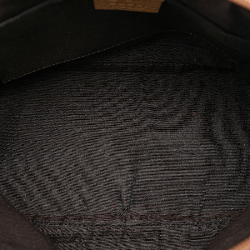 Mini Calfskin Web Dome Satchel - Image 4