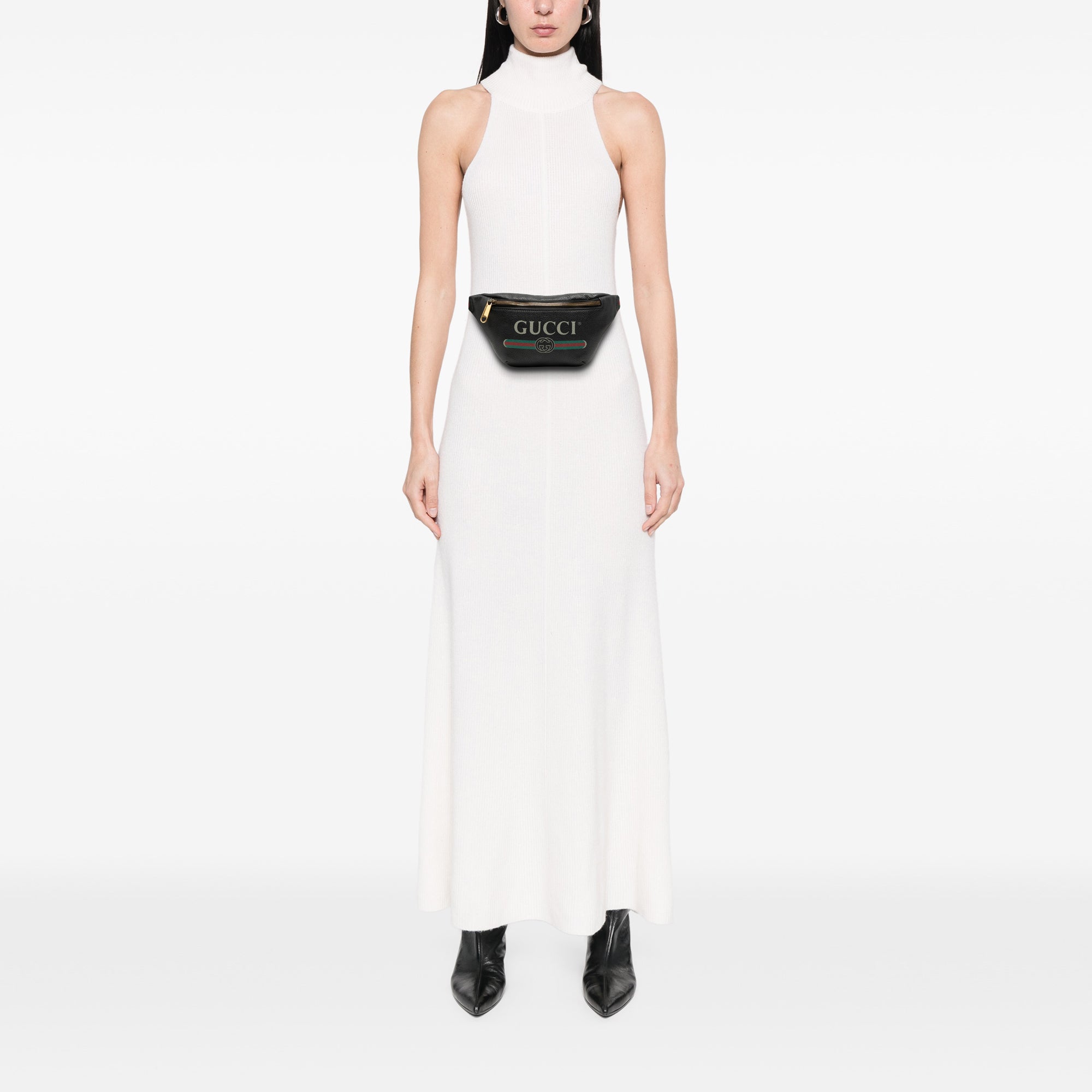 Small Grained Calfskin Logo Belt Bag - Image 7