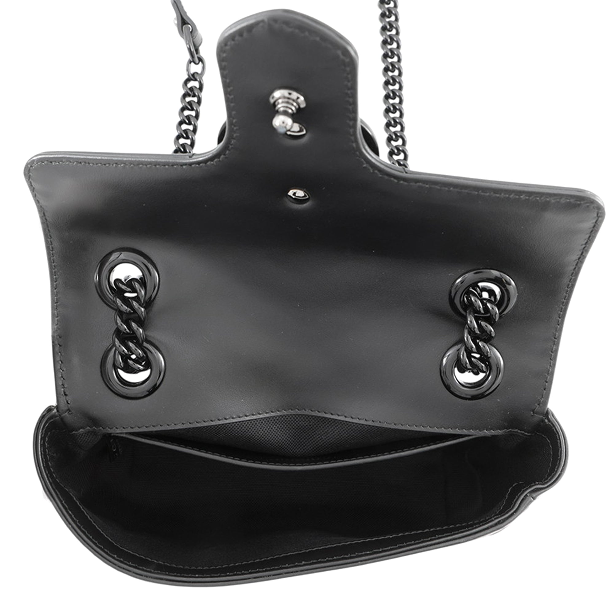 Small GG Marmont Matelasse Calfskin Monochrome Shoulder Bag - Image 4