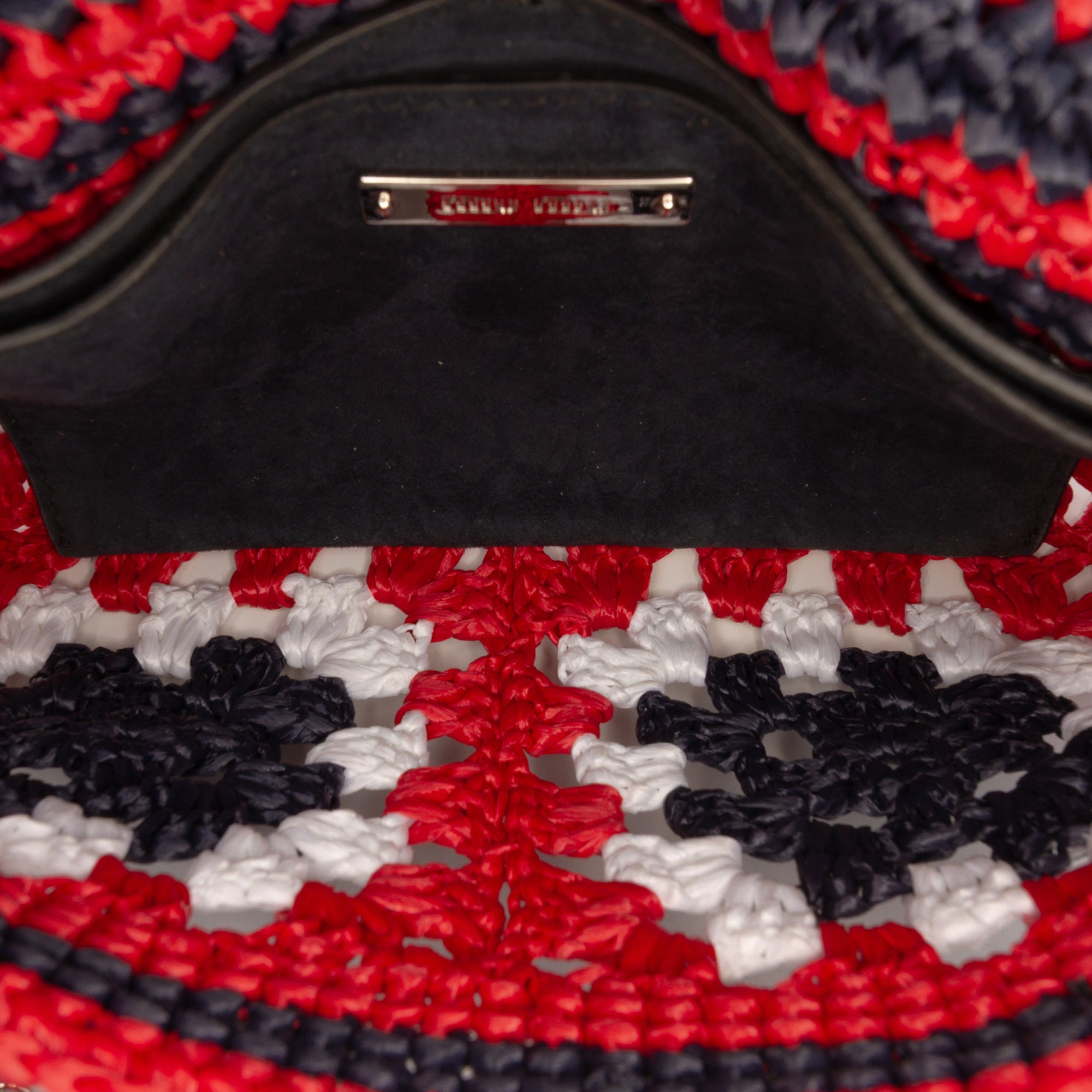 Multicolor Raffia Crochet Wallet on Chain - Image 4