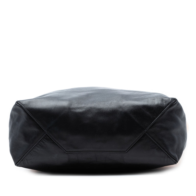 Bicolor Leather Vertical Cabas Tote - Image 3