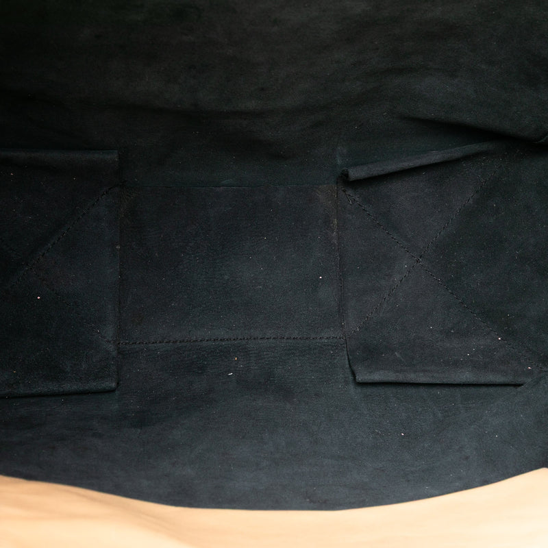 Bicolor Leather Vertical Cabas Tote - Image 4