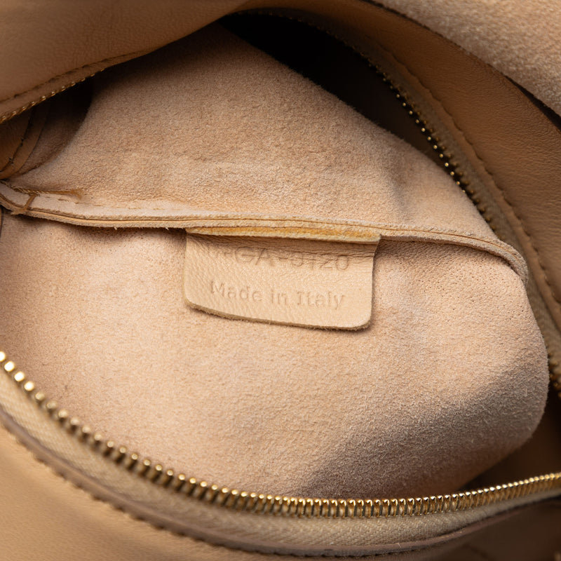 Bicolor Leather Vertical Cabas Tote - Image 6