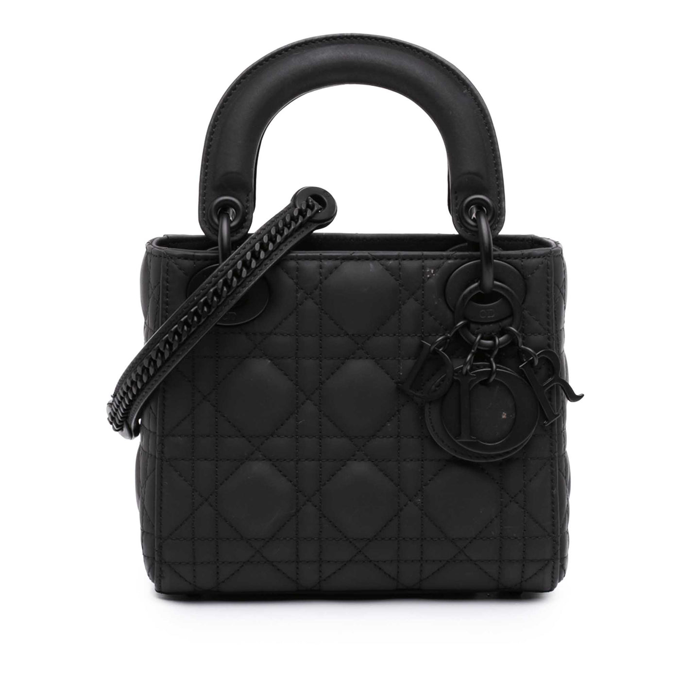 Mini Ultra Matte Calfskin Cannage Lady Dior - Image 1