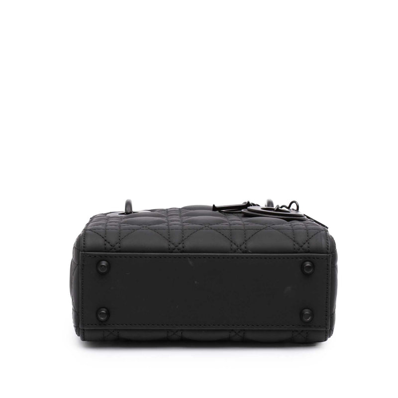 Mini Ultra Matte Calfskin Cannage Lady Dior - Image 3