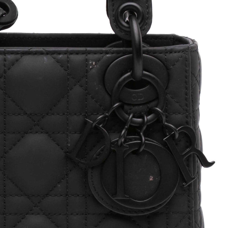 Mini Ultra Matte Calfskin Cannage Lady Dior - Image 6