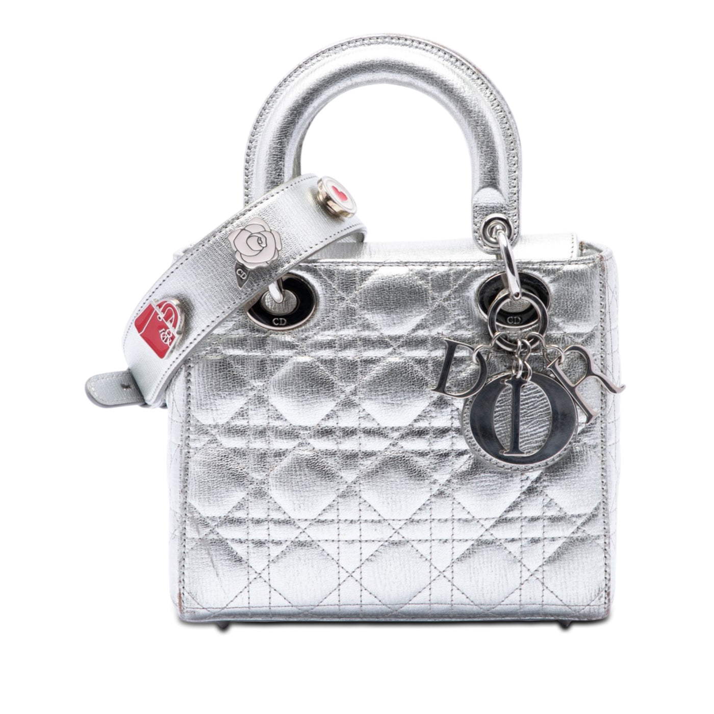 Small Metallic Grained Calfskin Cannage My ABCDior Lady Dior - Image 1
