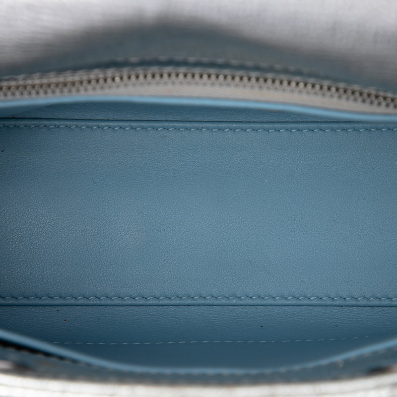 Small Metallic Grained Calfskin Cannage My ABCDior Lady Dior - Image 4