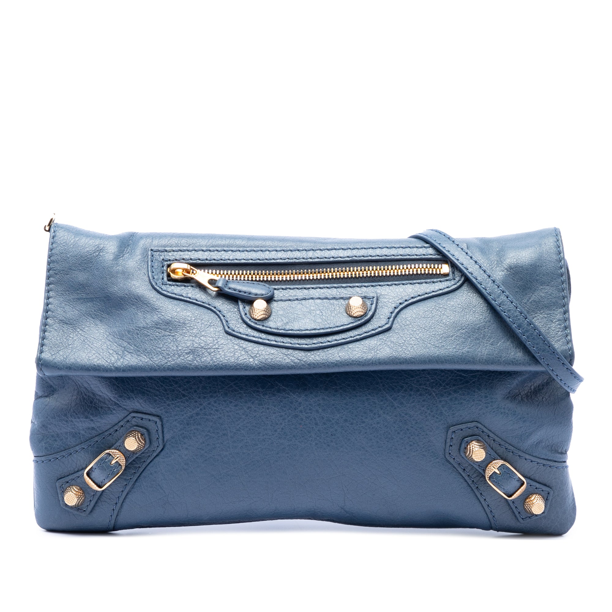 Lambskin Motocross Giant 12 Envelope Clutch With Strap - Image 1