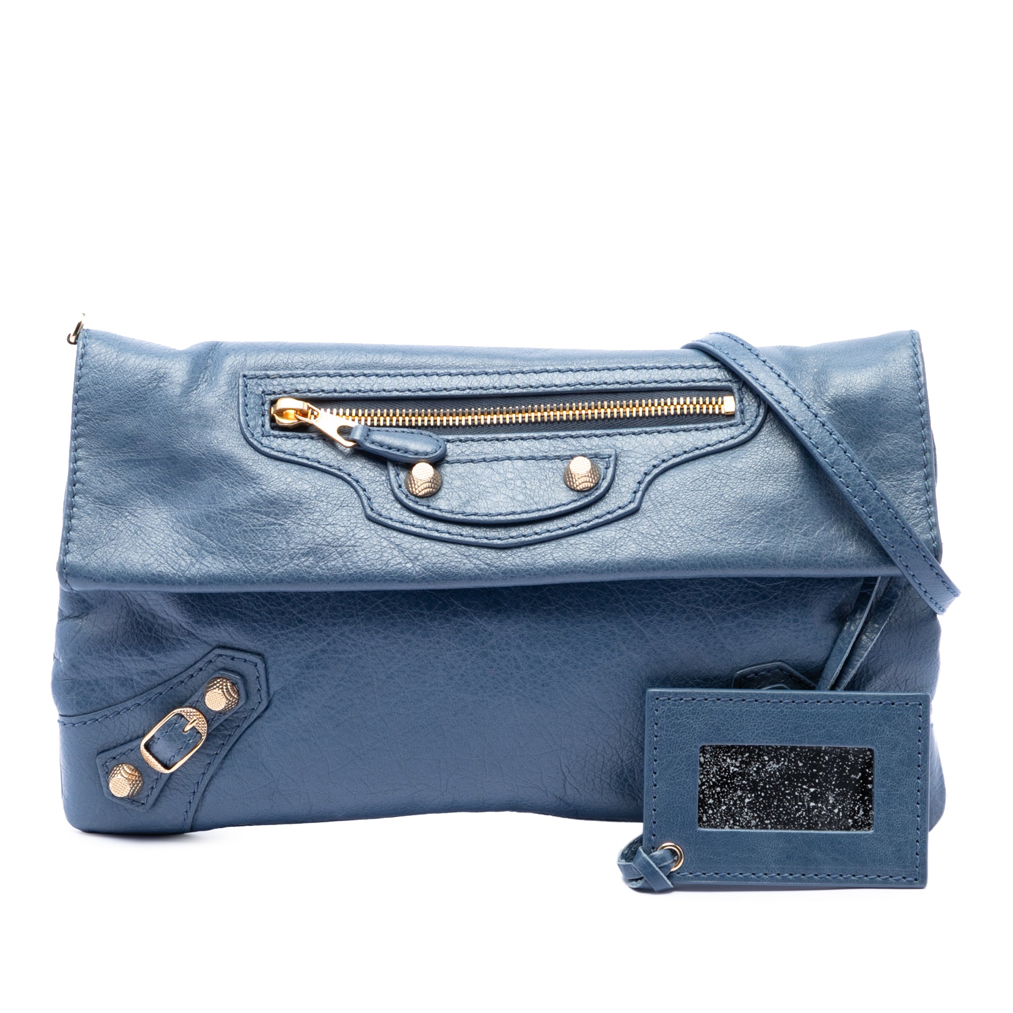 Lambskin Motocross Giant 12 Envelope Clutch With Strap - Image 7