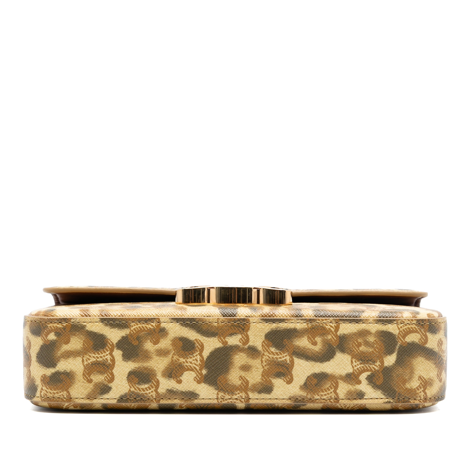 Calfskin Leopard Print Claude Chain Shoulder Bag - Image 3