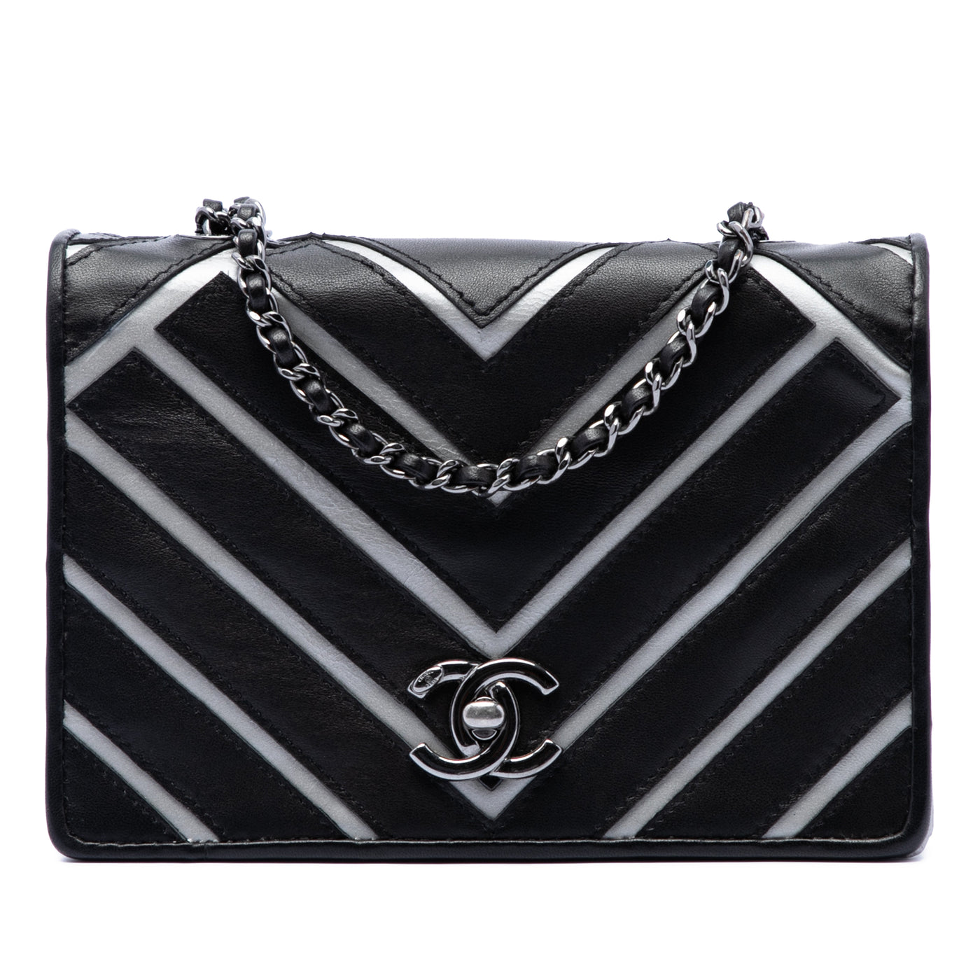 Small Chevron Lambskin Couture Flap - Image 1