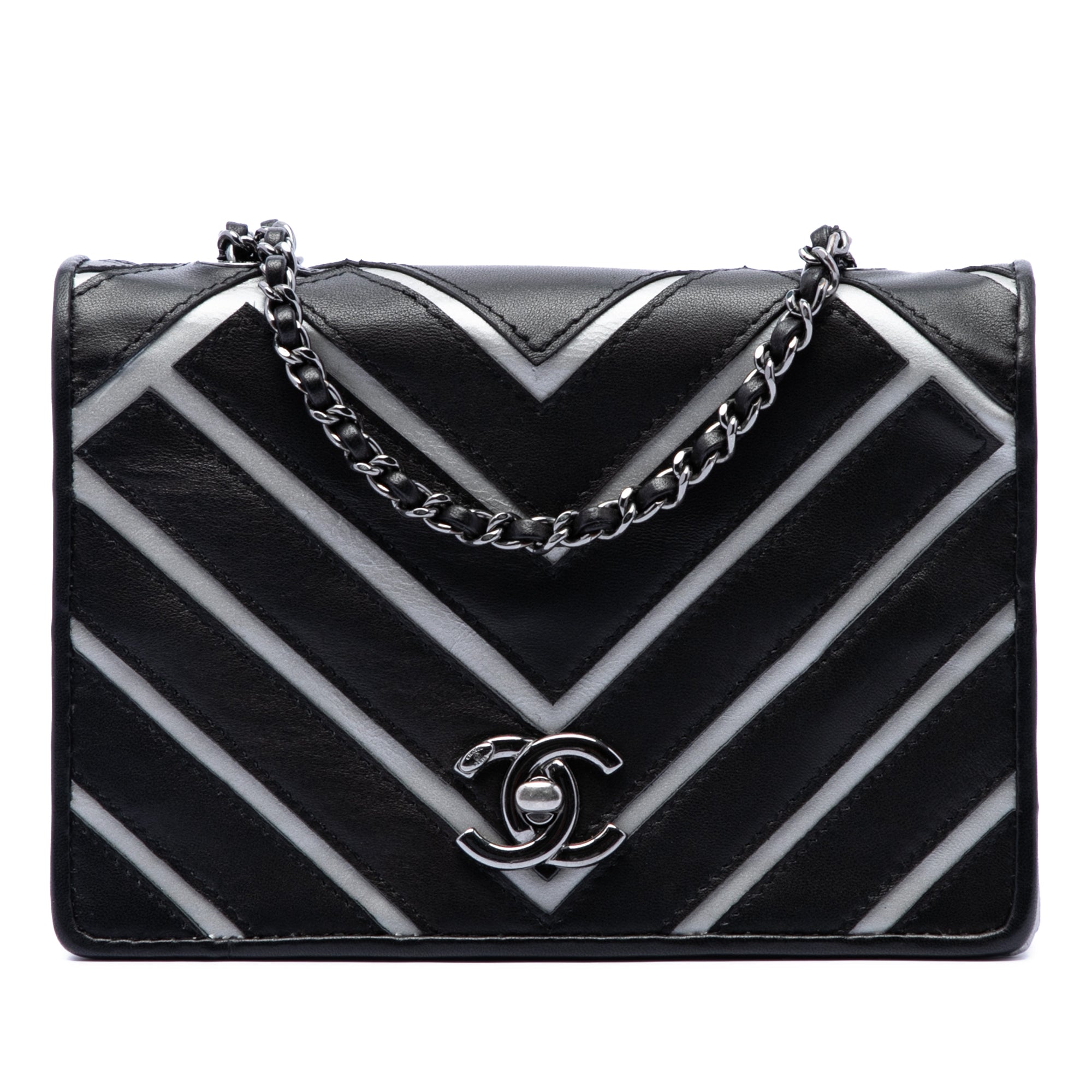 Small Chevron Lambskin Couture Flap - Image 1