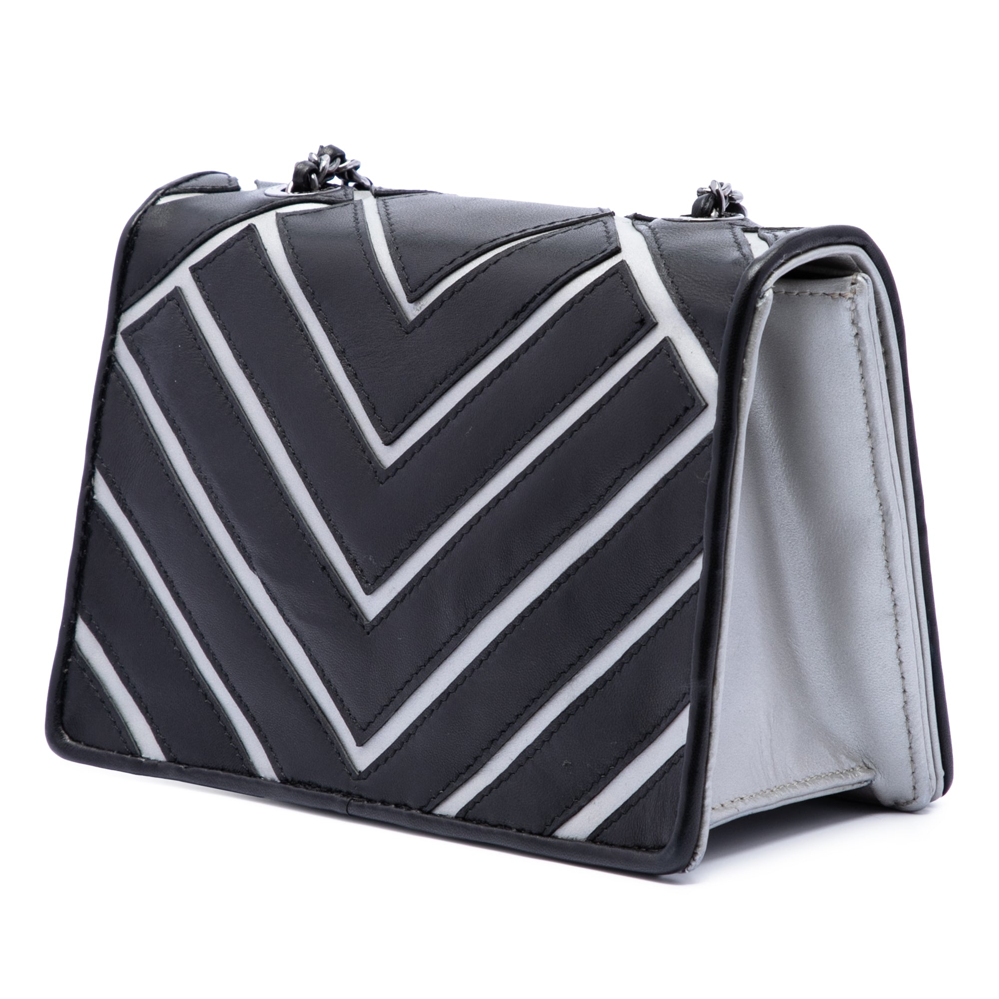 Small Chevron Lambskin Couture Flap - Image 2