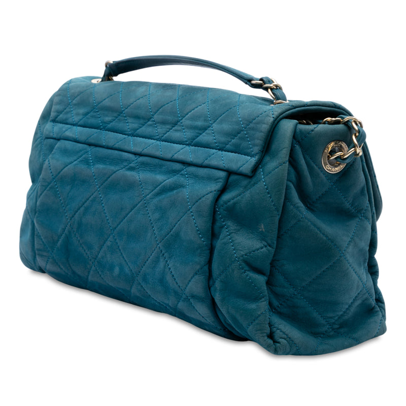 Large Quilted Iridescent Calfskin Chic Quilt Flap - Image 2