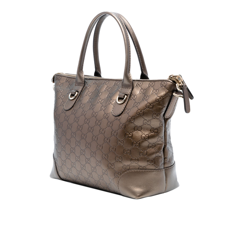 Metallic Guccissima Heart Bit Tote - Image 2