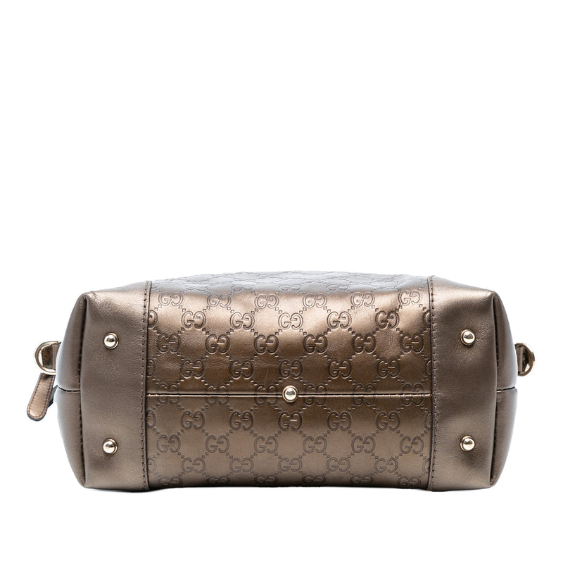 Metallic Guccissima Heart Bit Tote - Image 3