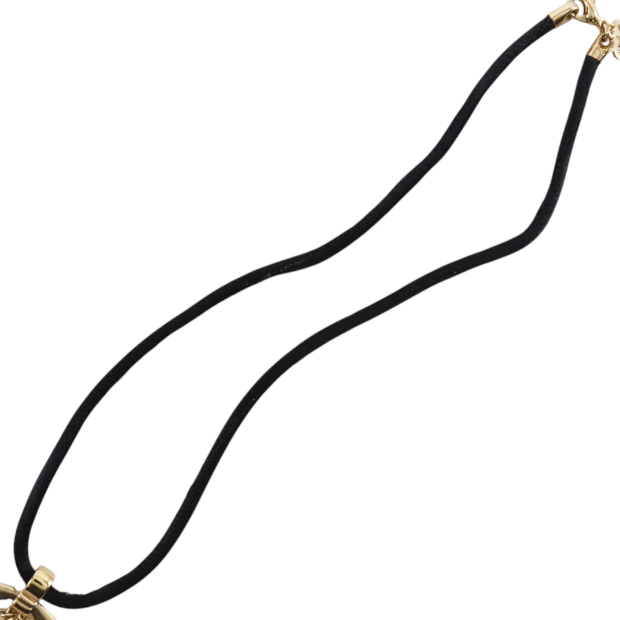 Convertible Gold Plated Logo Oval Pendant Necklace - Image 13