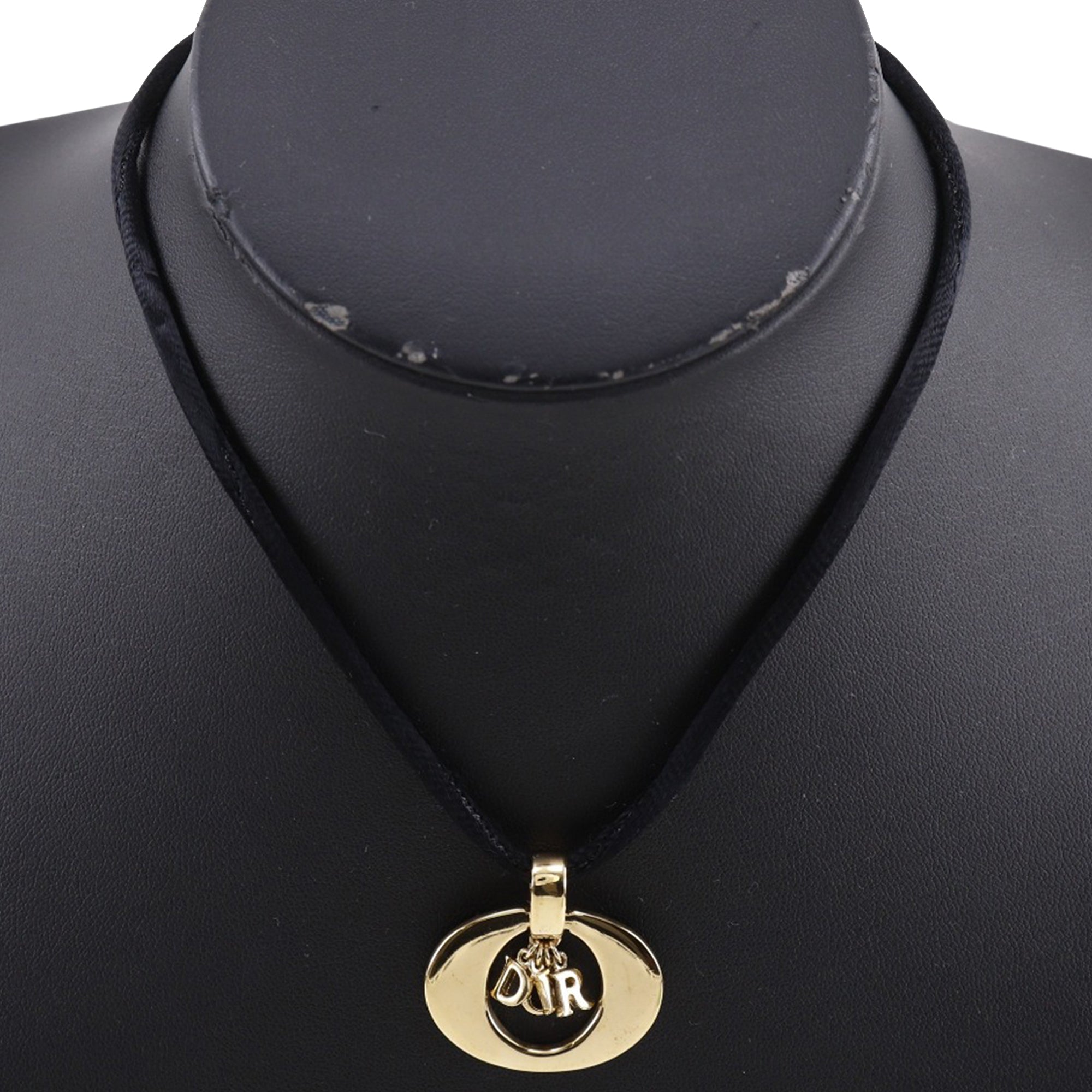 Convertible Gold Plated Logo Oval Pendant Necklace - Image 15