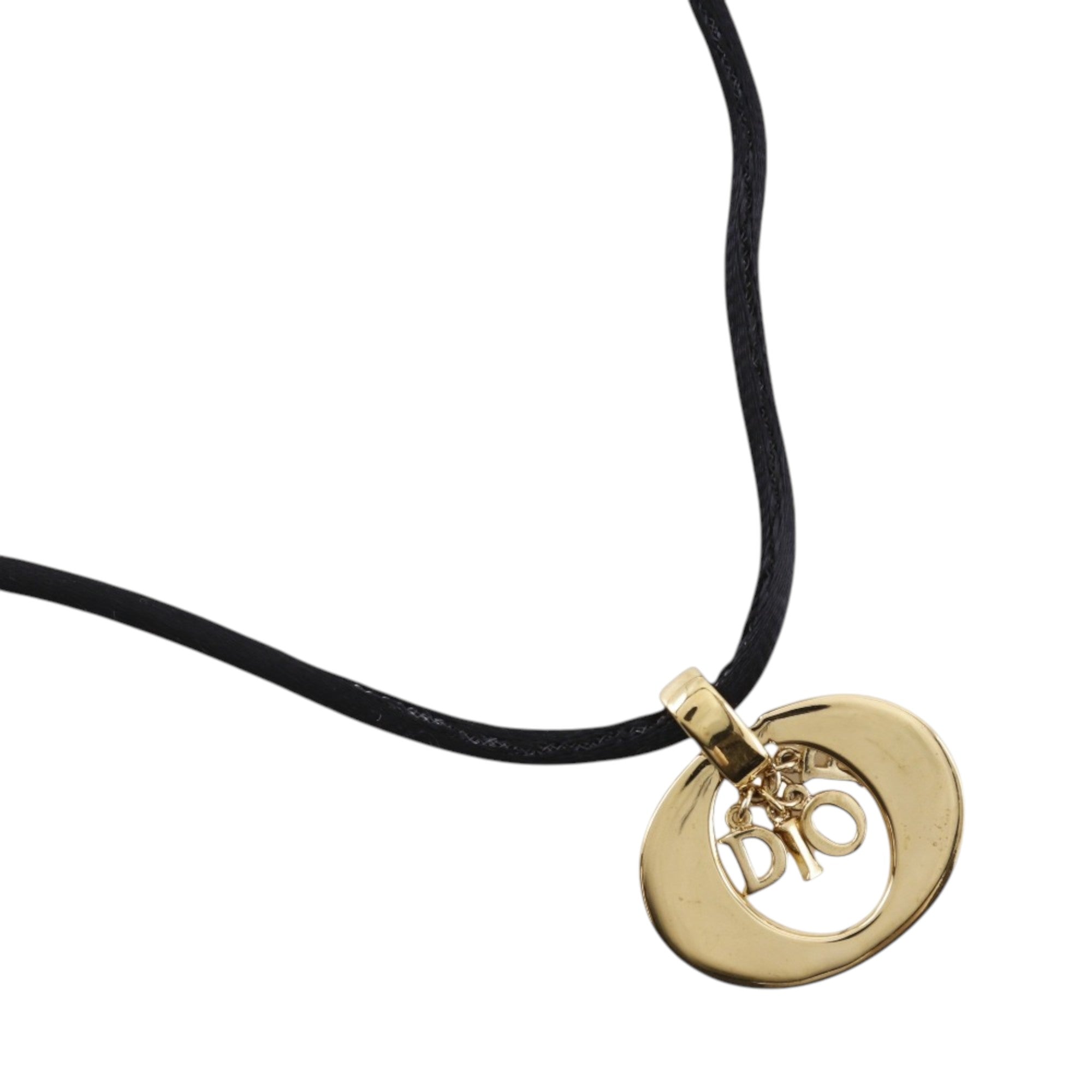Convertible Gold Plated Logo Oval Pendant Necklace - Image 3