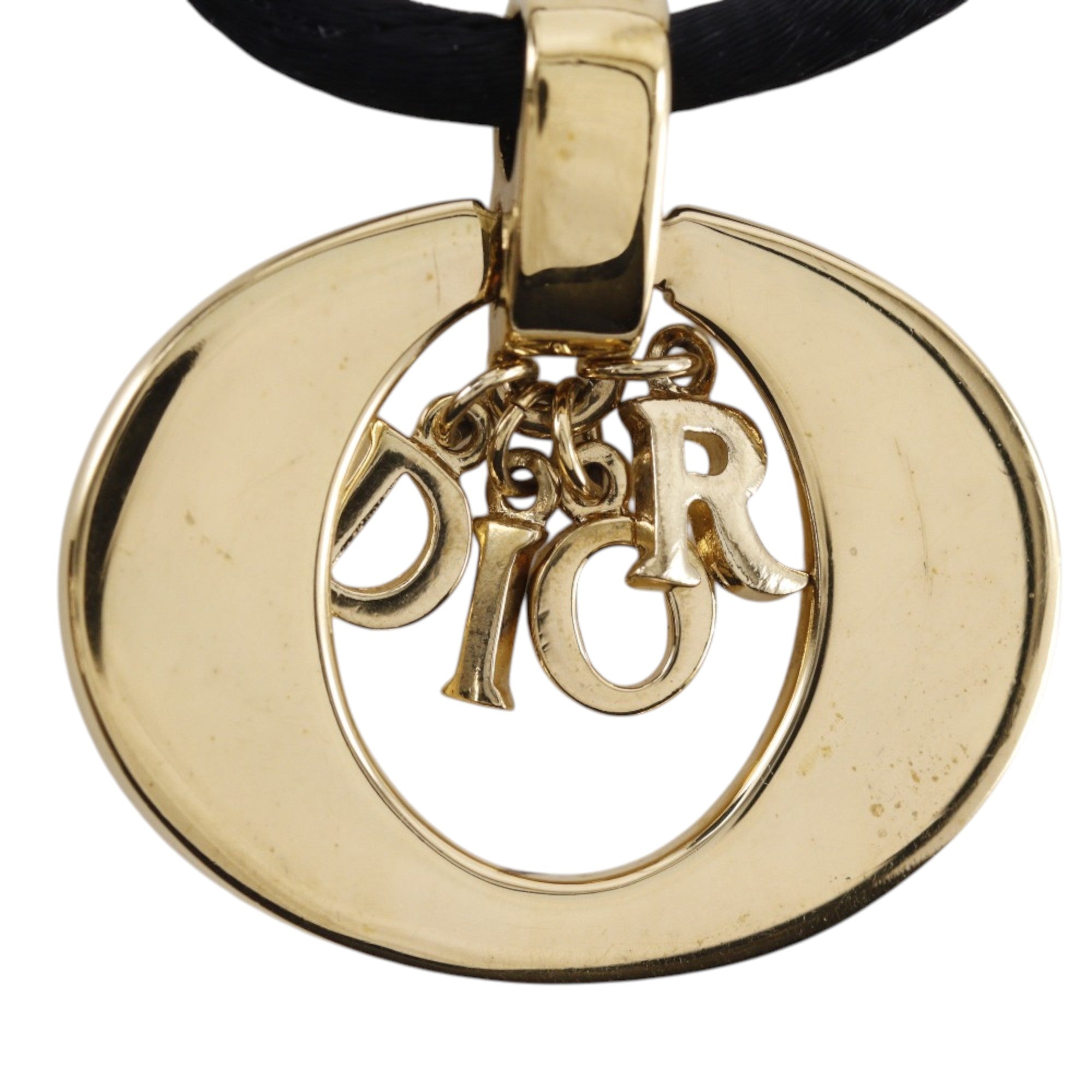 Convertible Gold Plated Logo Oval Pendant Necklace - Image 4