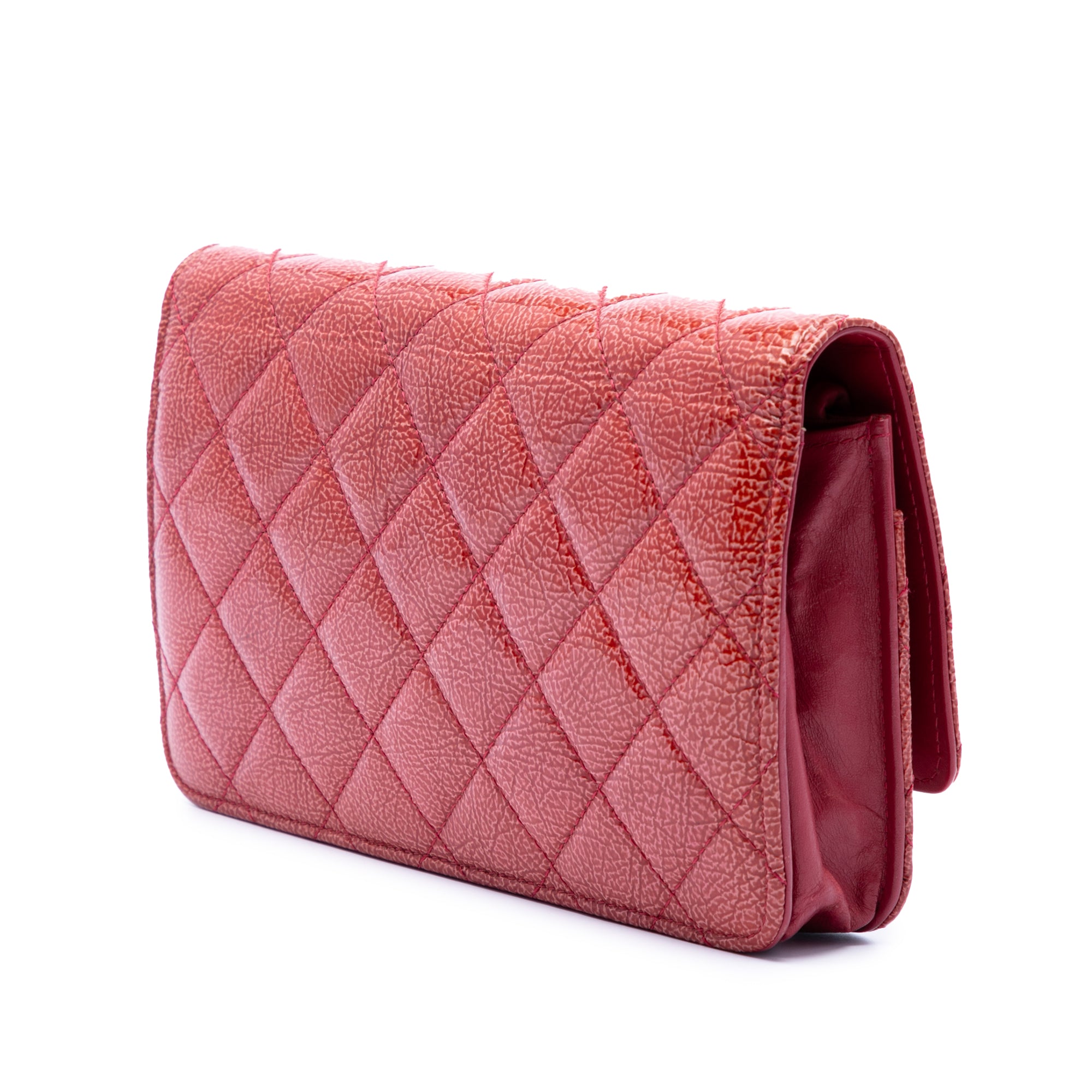 Paris Dallas CC Quilted Patent Goatskin Wallet on Chain - Image 2