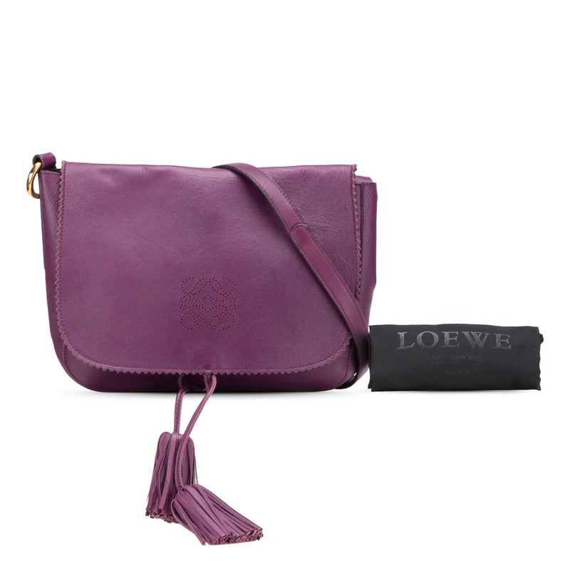 Nappa Anagram Tassel Crossbody - Image 13