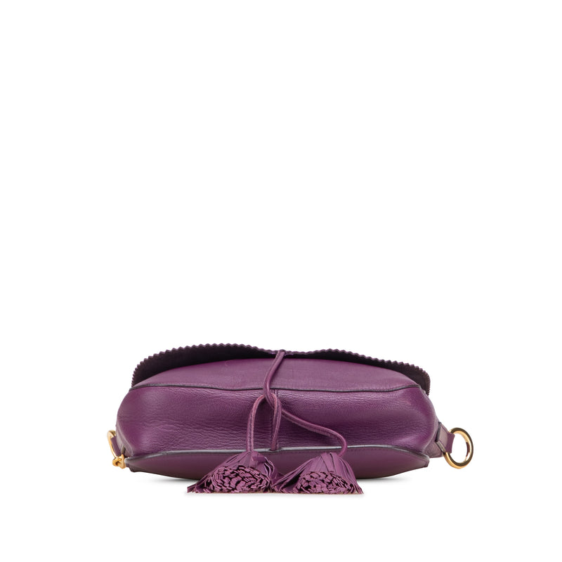 Nappa Anagram Tassel Crossbody - Image 3