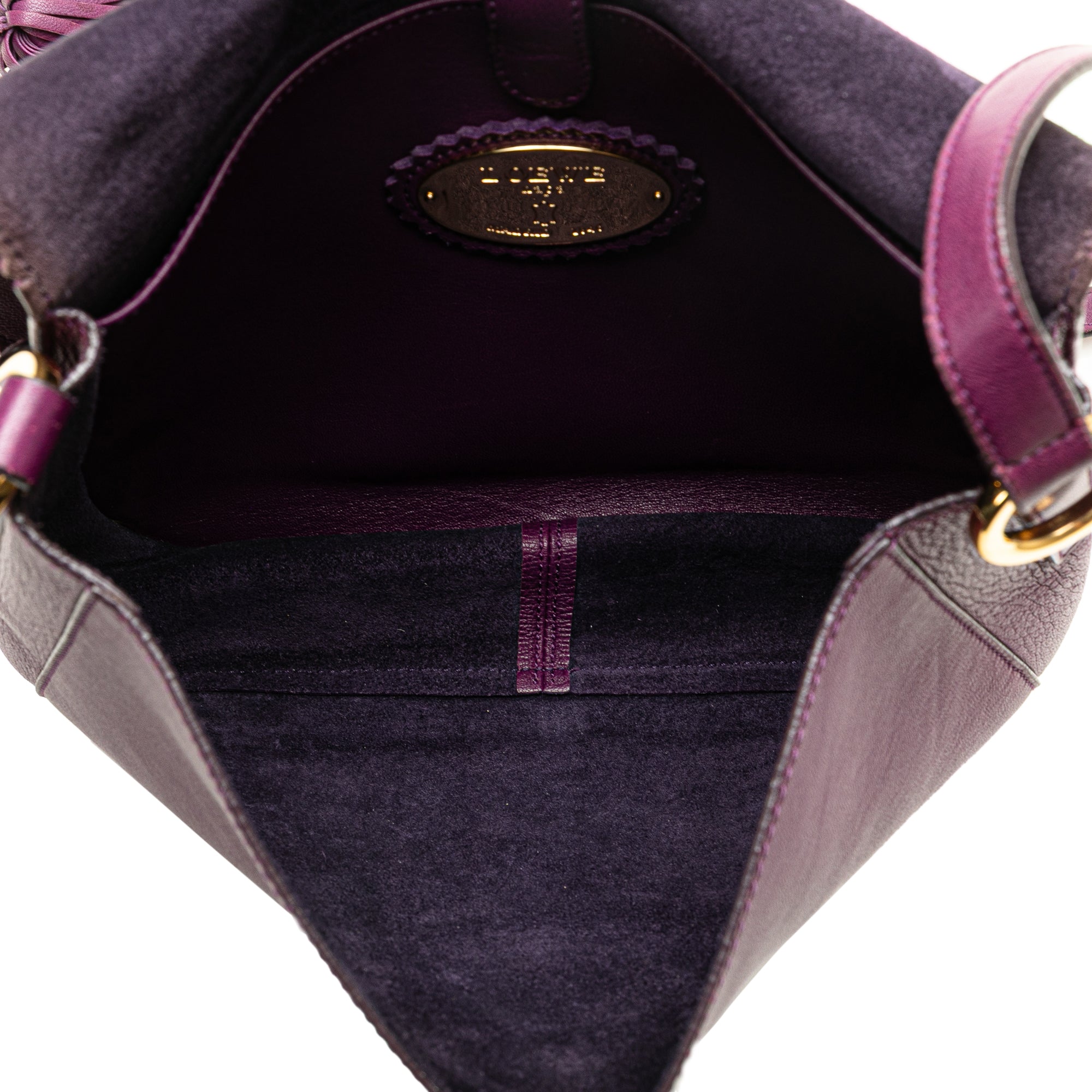 Nappa Anagram Tassel Crossbody - Image 4