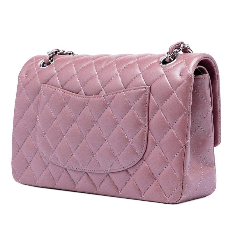 Medium Metallic Classic Lambskin Double Flap - Image 2