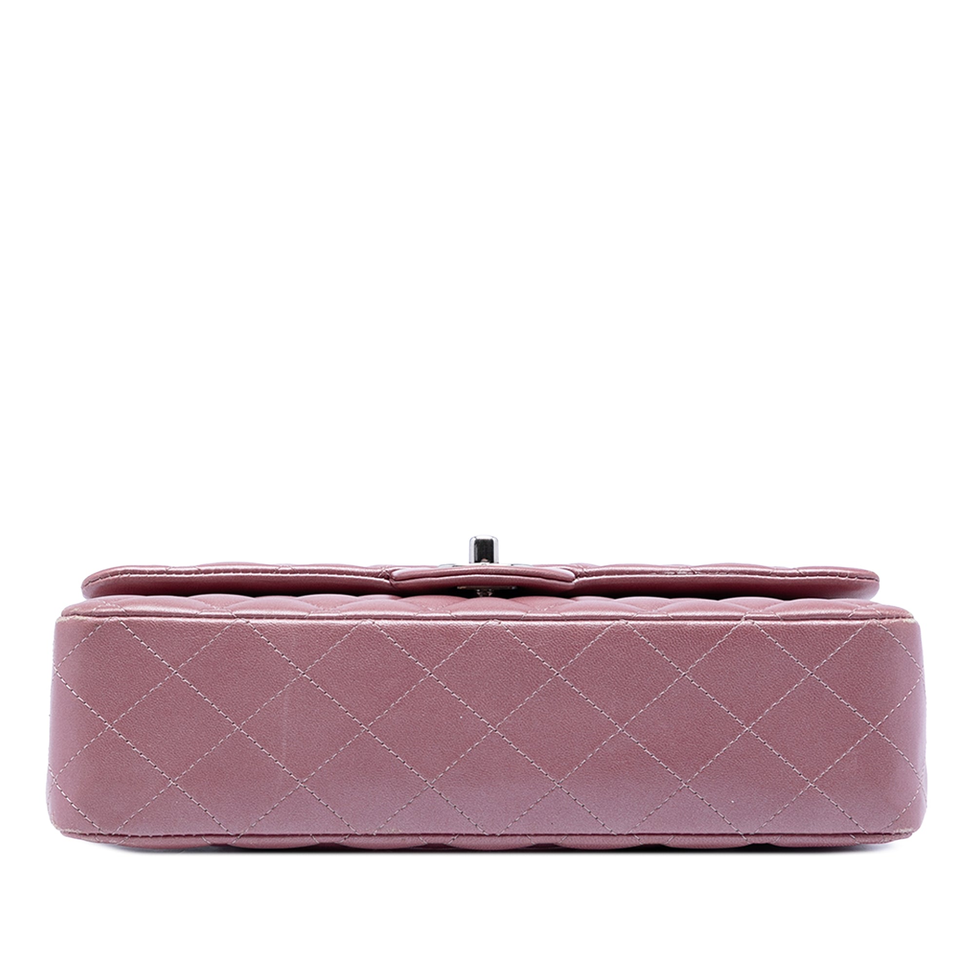Medium Metallic Classic Lambskin Double Flap - Image 3