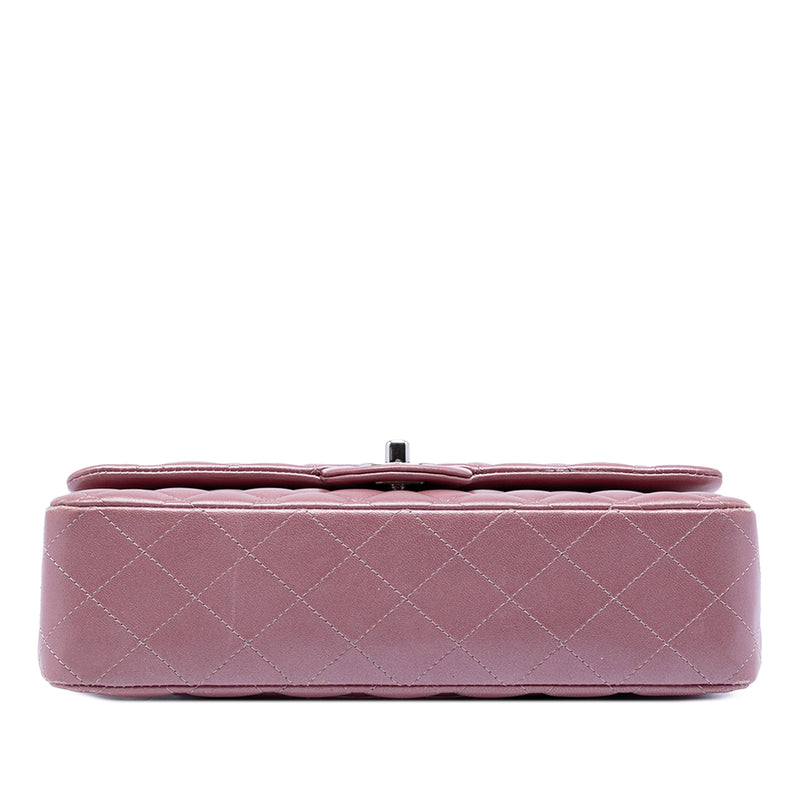 Medium Metallic Classic Lambskin Double Flap - Image 3