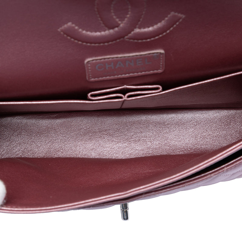 Medium Metallic Classic Lambskin Double Flap - Image 4