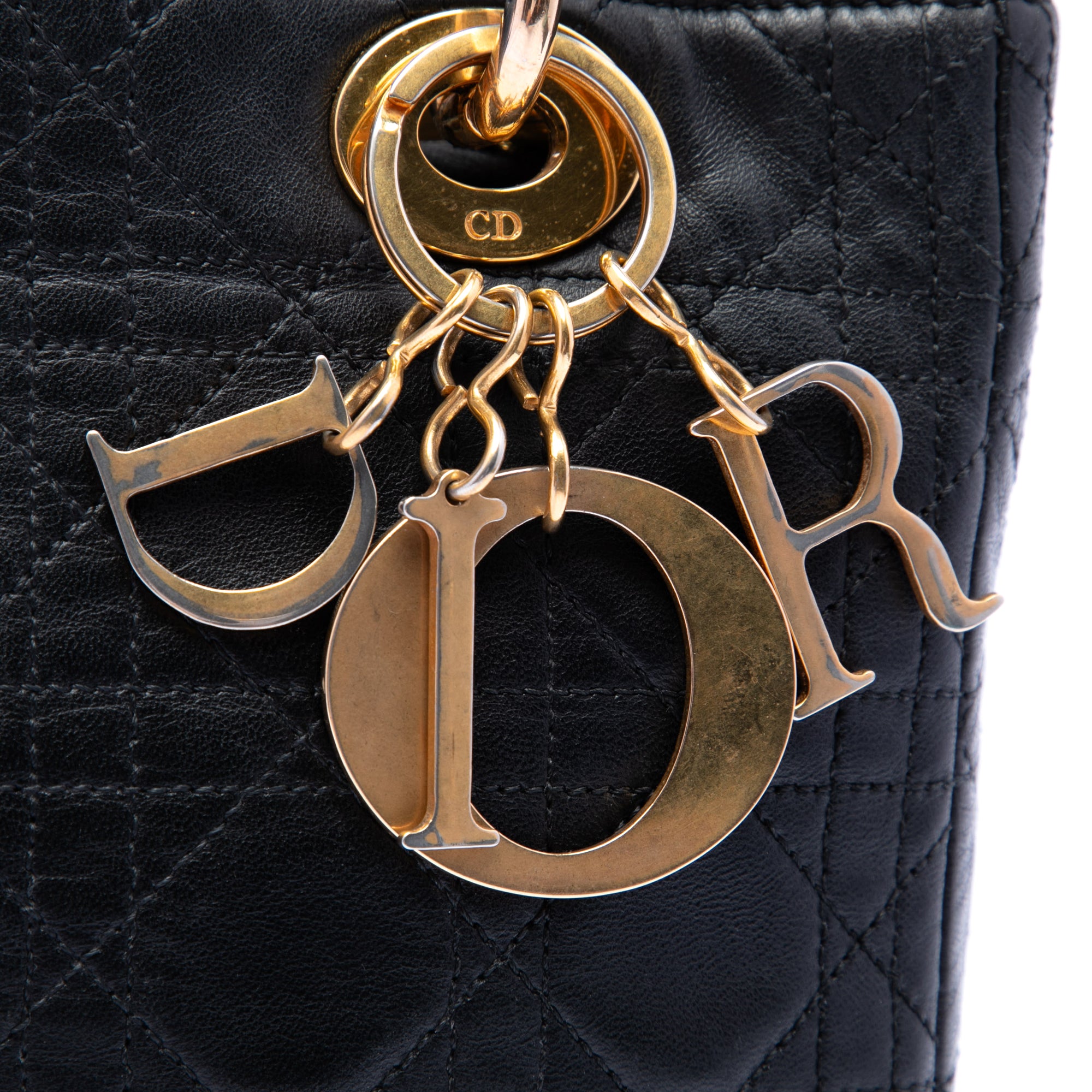 Medium Lambskin Cannage Lady Dior - Image 5